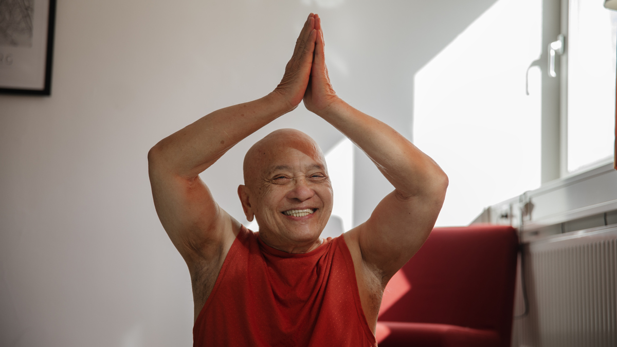 Sittande yoga och avslappning