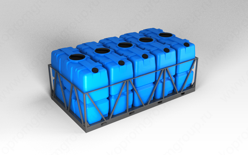 Емкость SK 2000л в обрешетке кассета 5 шт