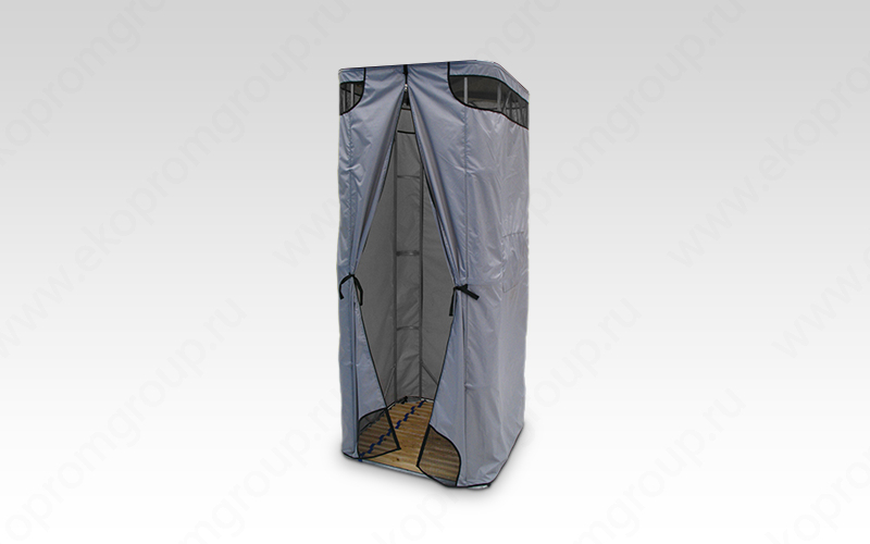 Дачная душевая кабина сборная без бака (серая) «Rostok»