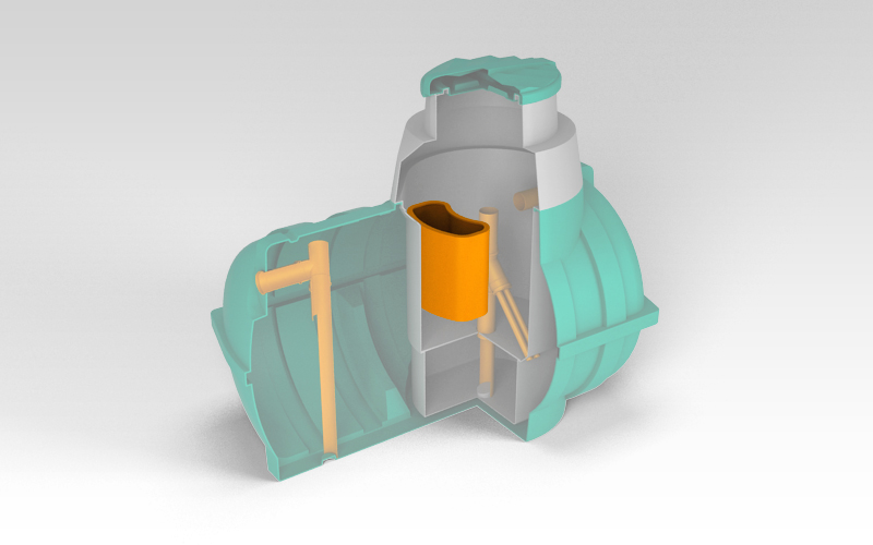 Насосный отсек для септиков «Rostok» Дачный / Загородный / Коттеджный