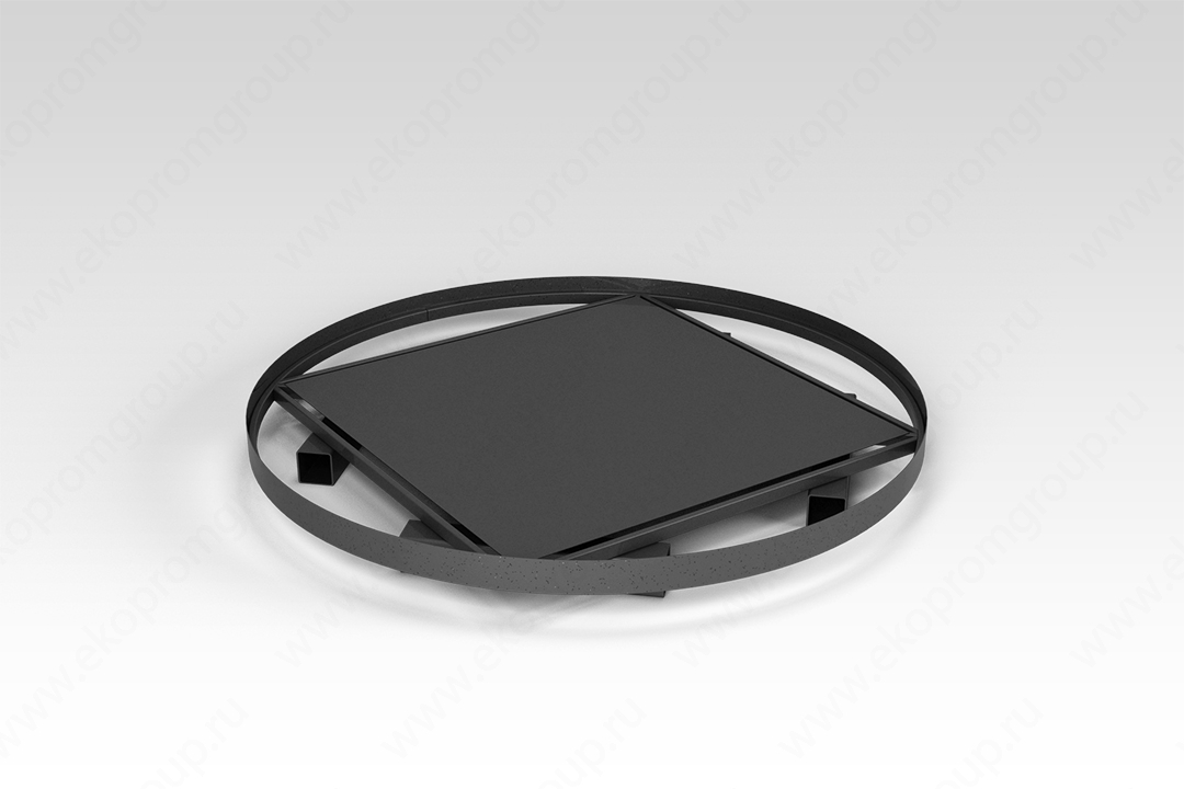 Поддон ст бел 90х90 квадр рифл б/к 