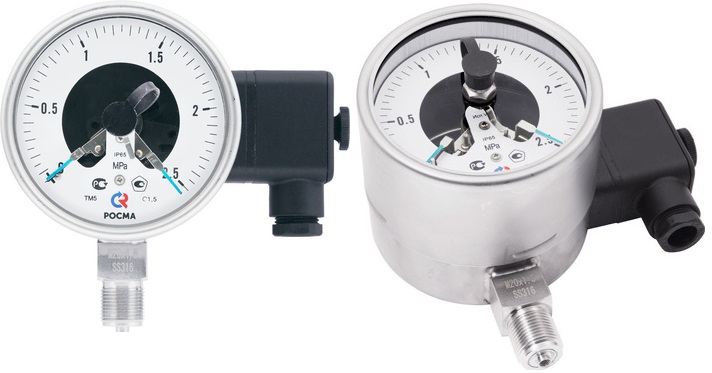 ТМ-621.05, М20×1,5, диапазон -0,1...-0,3 МПа, кл. т. 1,5, радиальный, РОСМА