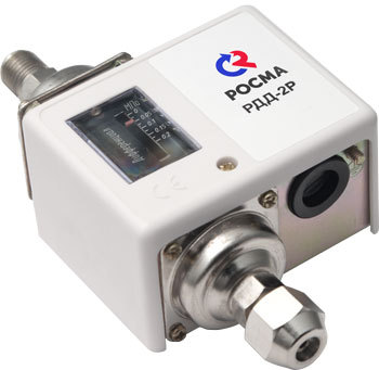 РДД-2Р, G1/4, диапазон показаний 0,05…0,2 МПа, РОСМА