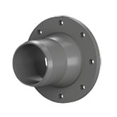 Патрубок НПВХ серый SDR26 ДН 110Х100 РУ10 гладкий напорный фланец НПВХ AQUAVIVA AQV106110