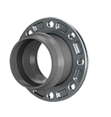 Патрубок раструбный НПВХ с метал. фланцем DN 110/100 PN 10