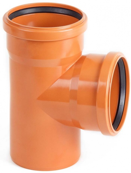 Тройник 87,5 гр. НПВХ DN 110 х 110