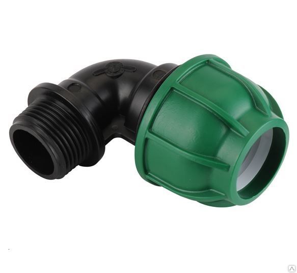 Угольник с НР компрессионный DN 25 х 1/2"