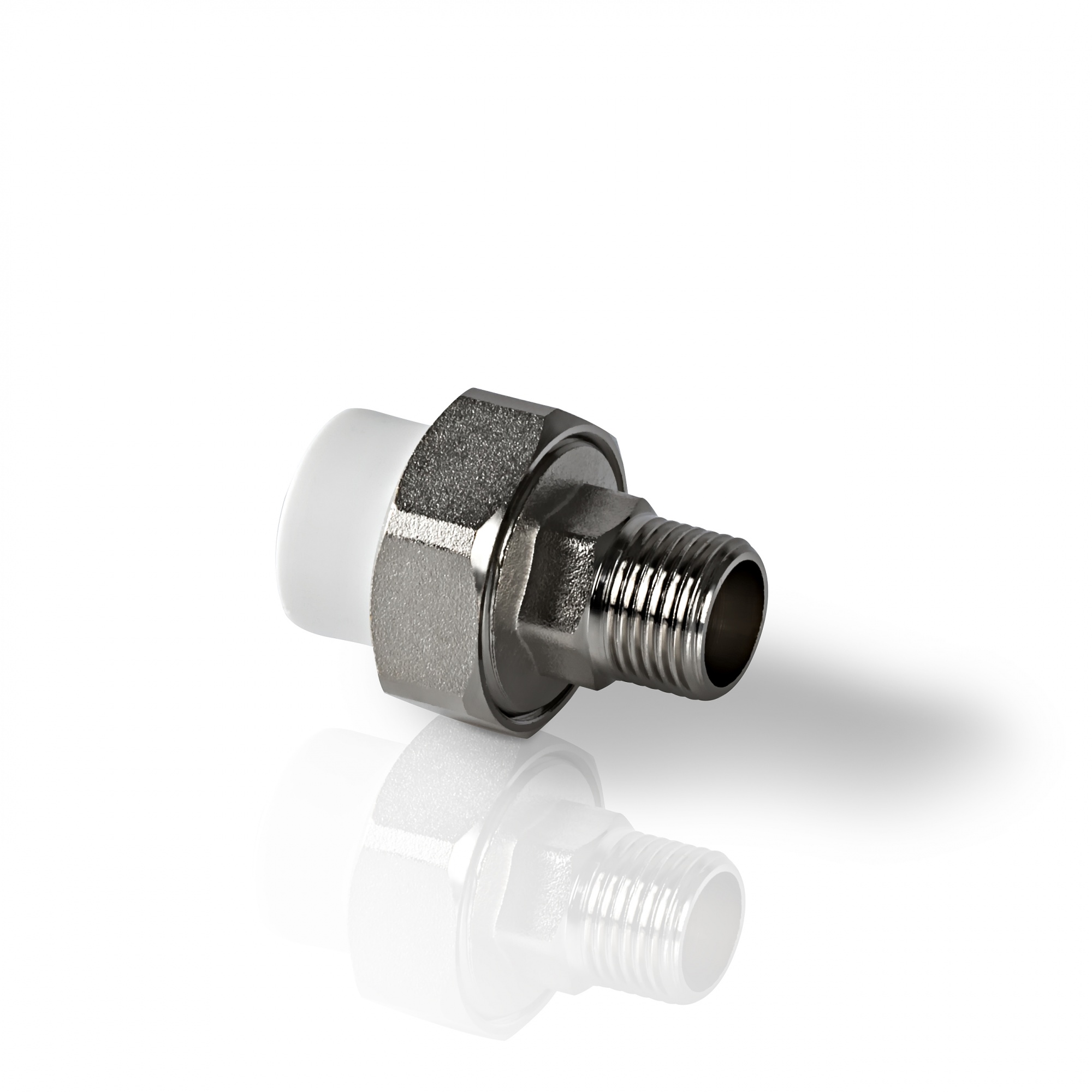 Муфта PP-R комбинированная разъемная НР DN 20x1/2" SLT Aqua