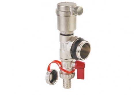 Конечный элемент для коллектора с автоматическим воздухоотводчиком DN 1" PN 12 MVI