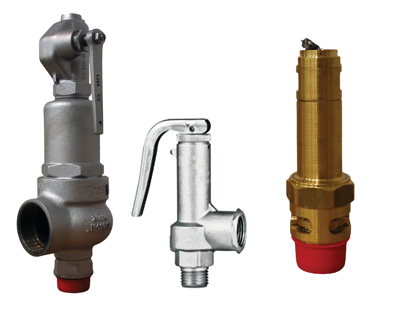 Предохранительный клапан резьбовой на пар, сжатый воздух и жидкости ...