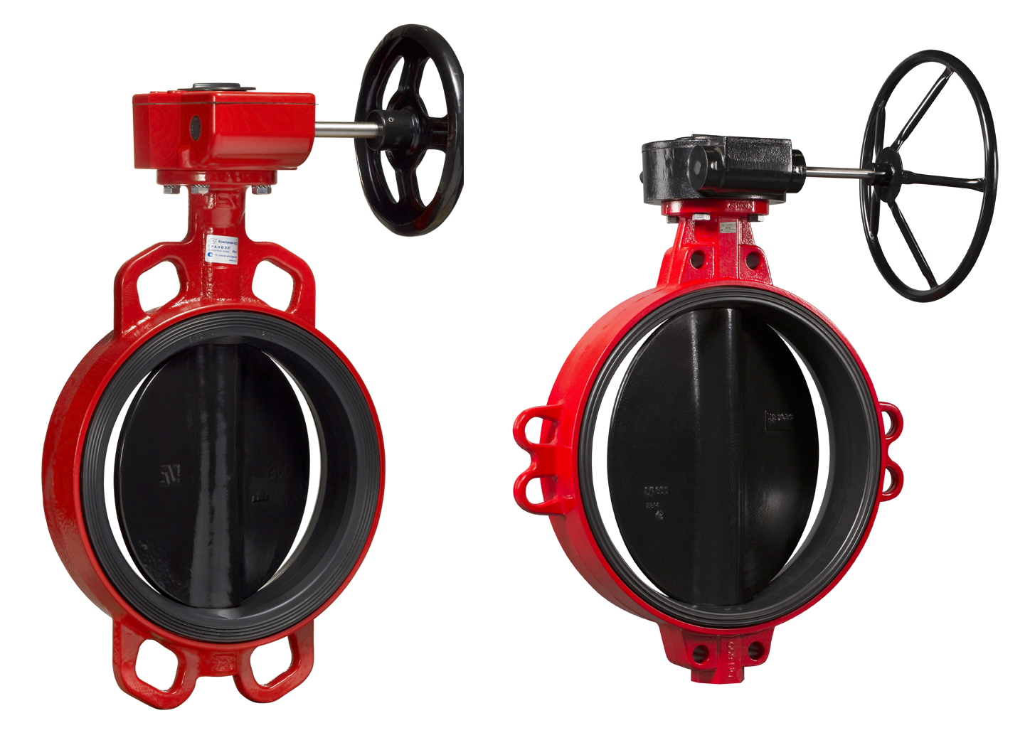 Дисковый поворотный затвор \"Гранвэл\" ЗПТС-FL(W)-3-600-MDV-HT, Т=100 °C ...