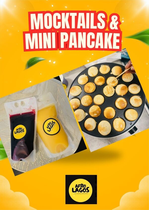 AfroLagos mocktails and mini pancakes