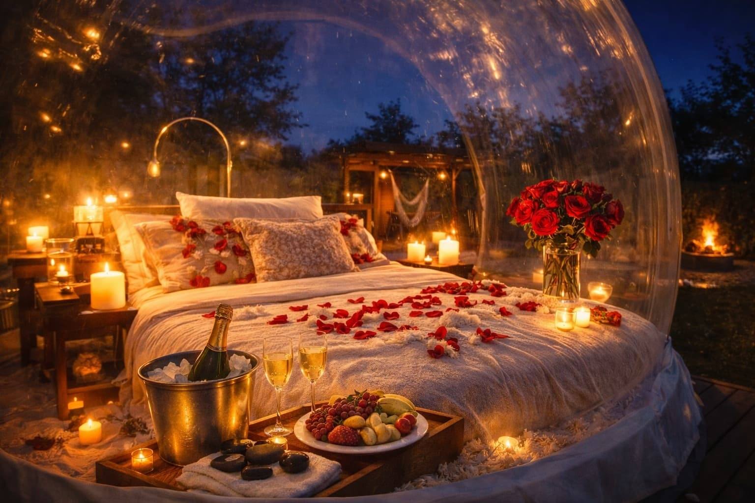 Romantik im Bubble Tent