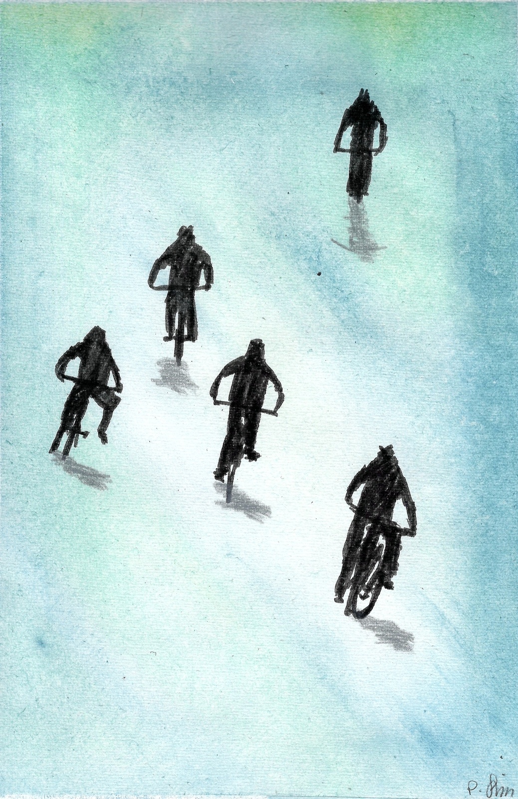 Radfahrer im Salzkammergut