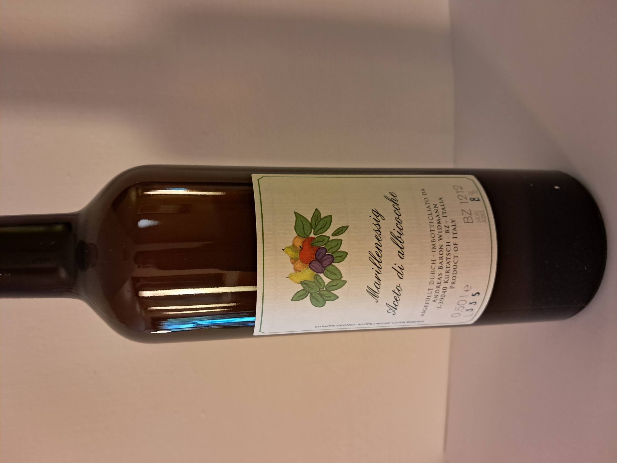 Apricot vinegar Baron Widmann