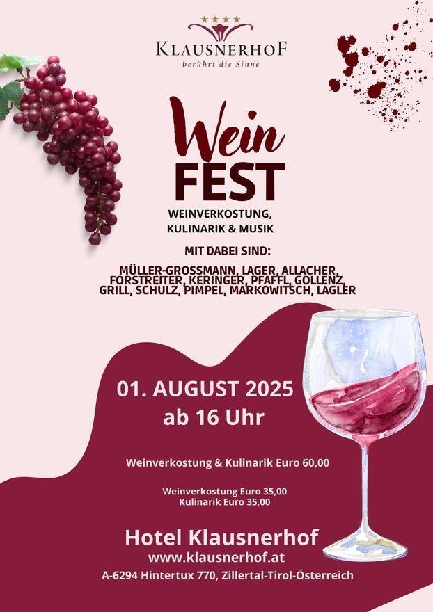 Wine festival at the Hotel Klausnerhof