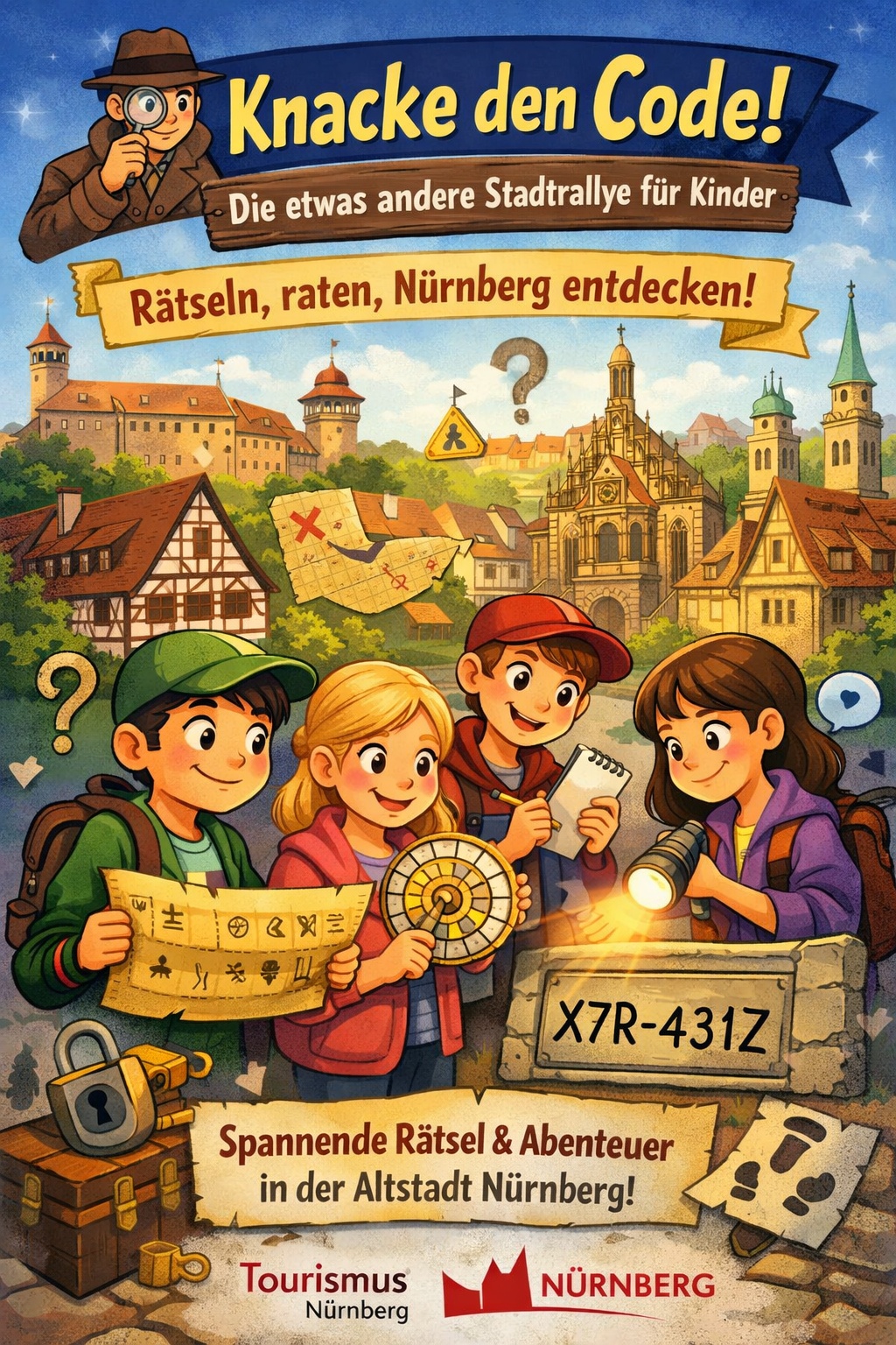 Crack the code! - The somewhat different city rally for children