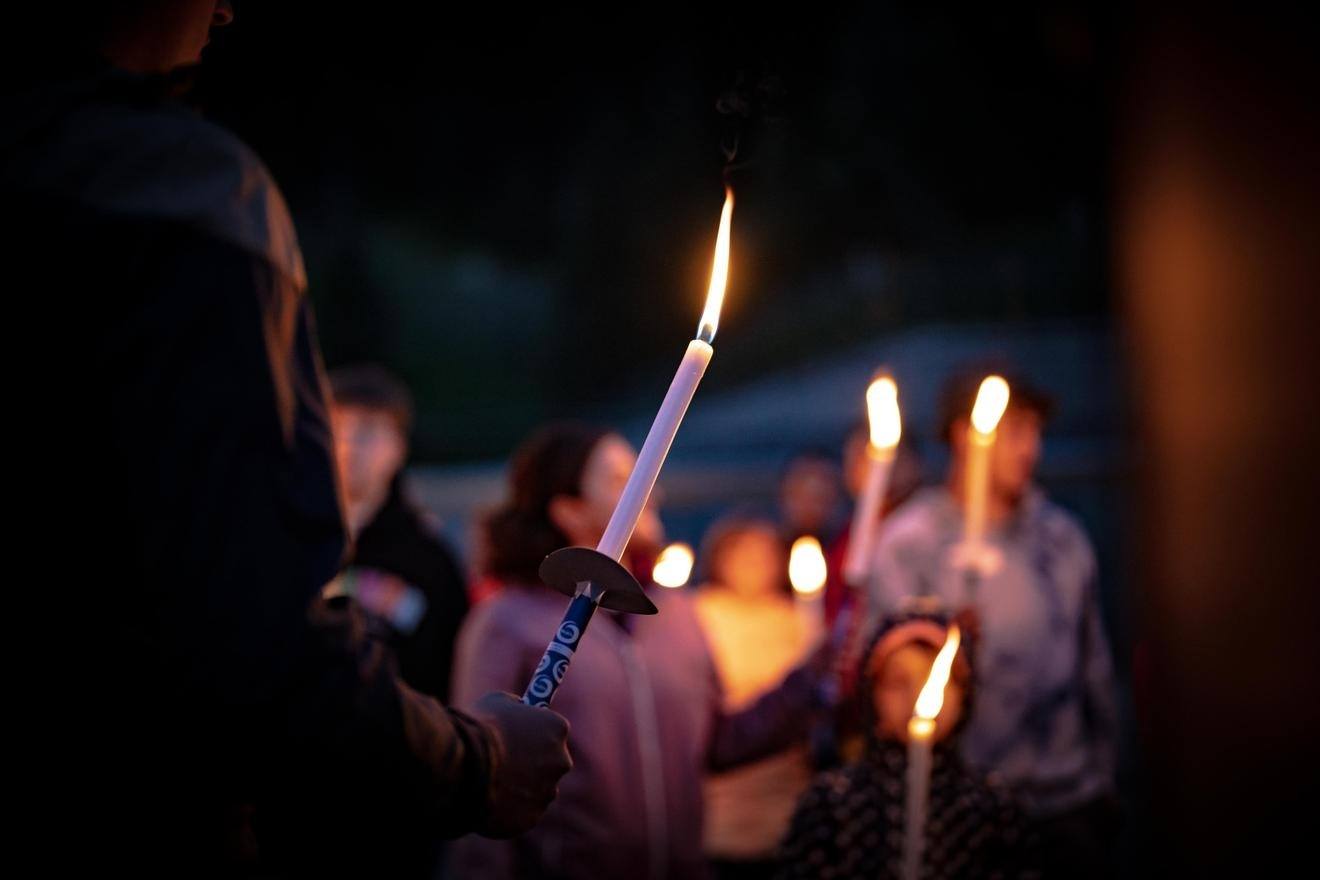 Torchlight hike in St. Anton
