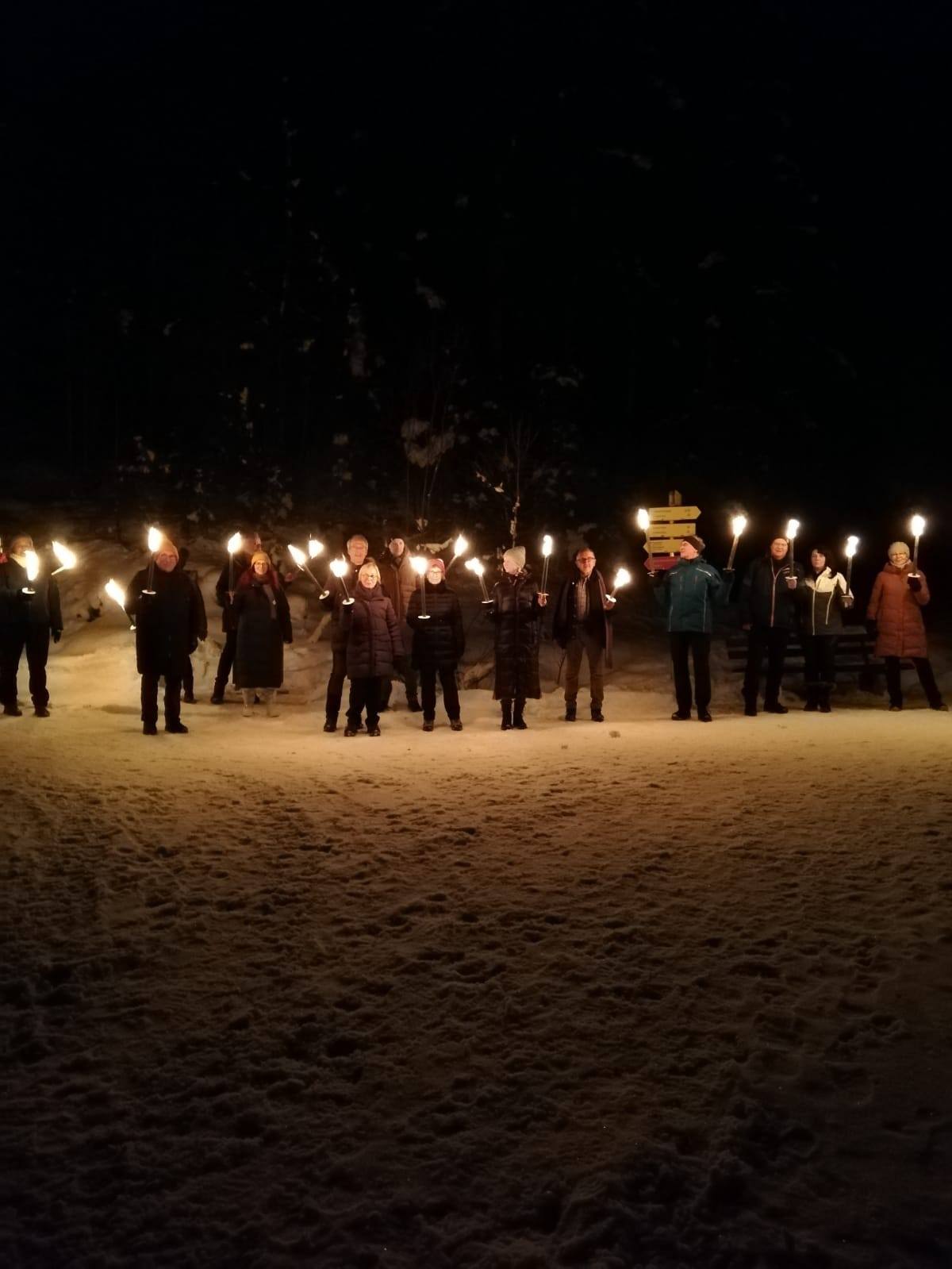 Torchlight hike