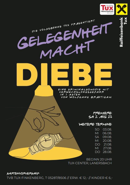 Theater performance by the Volksbühne Tux
