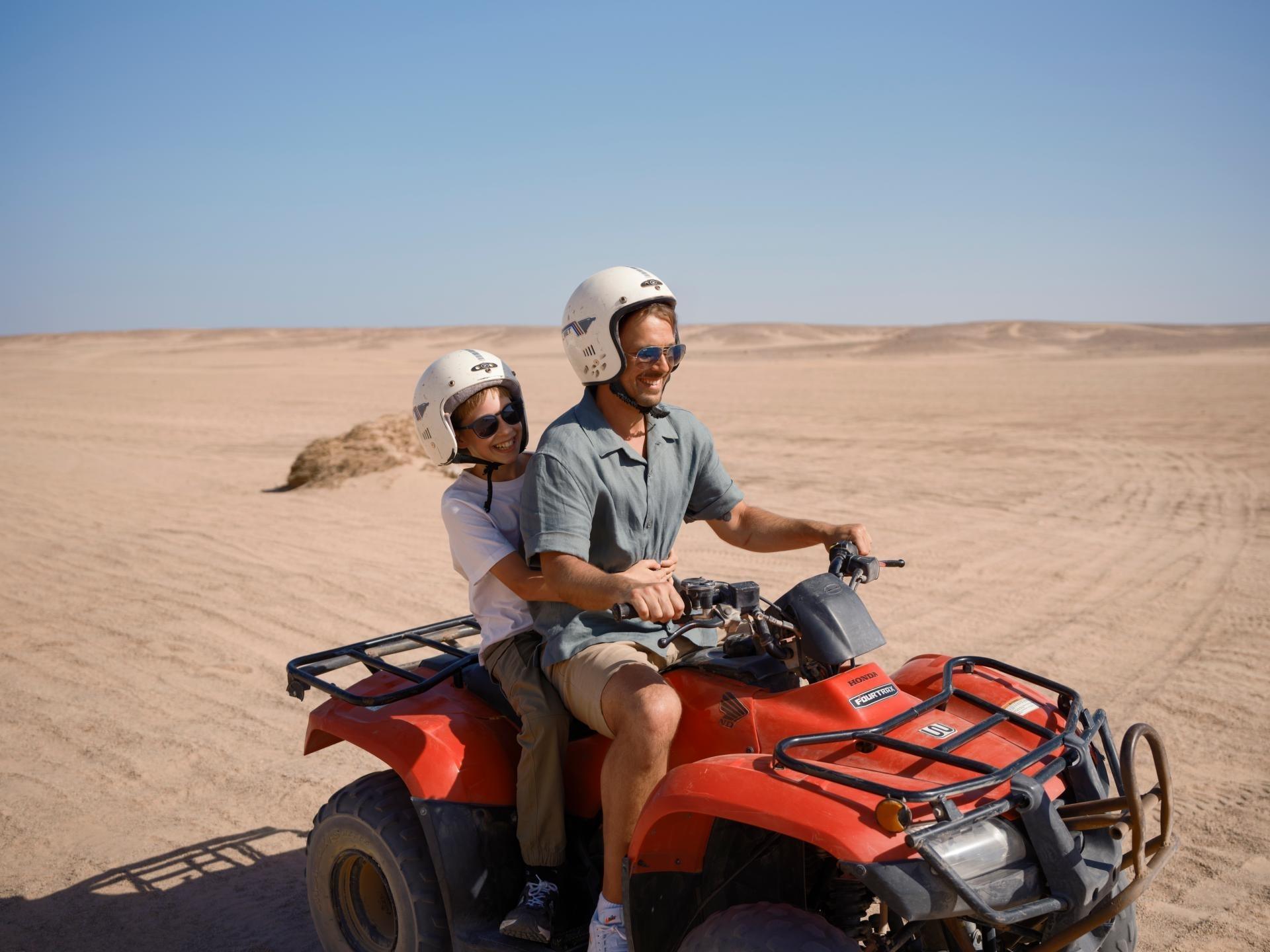 Quad bike in the desert