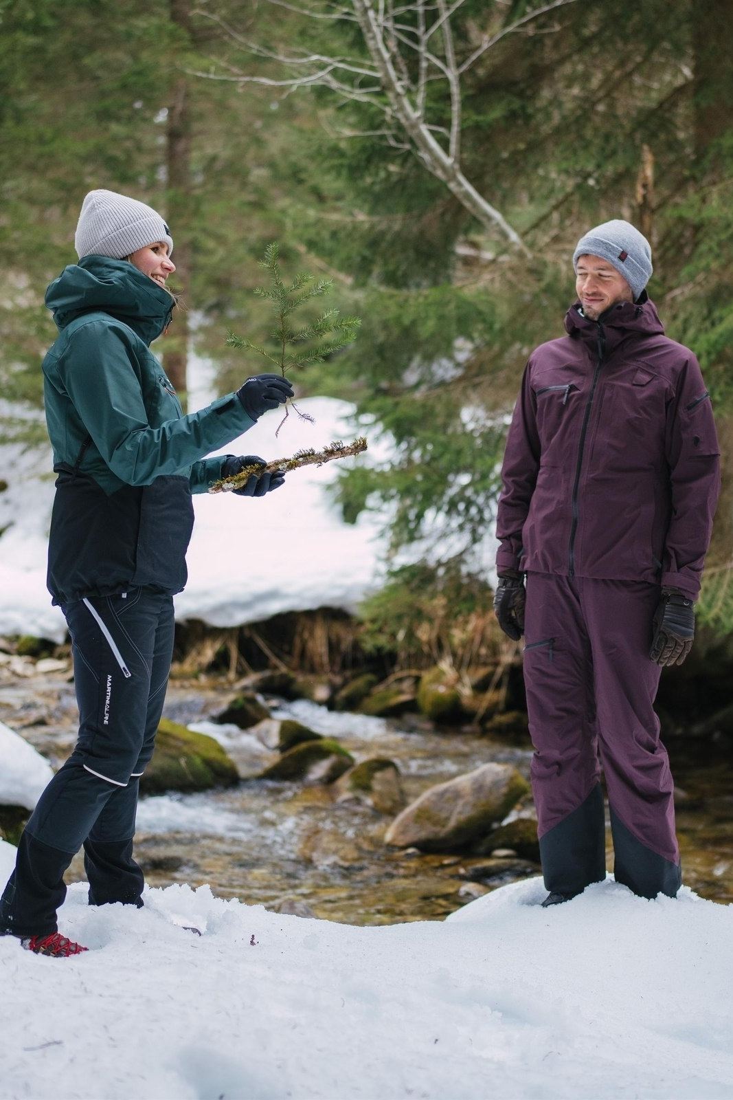 Alpine winter forest bathing in Gastein