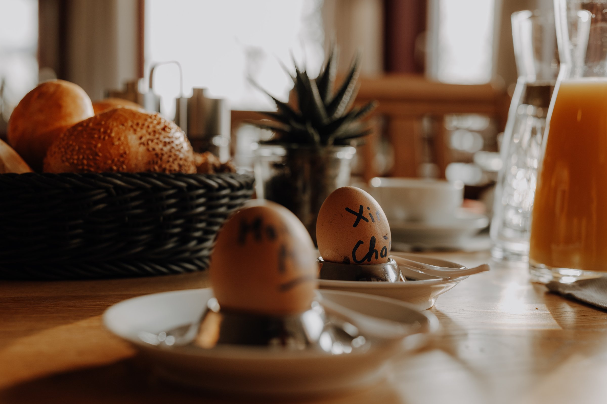 Osterfrühstück mit Spargelsuppe