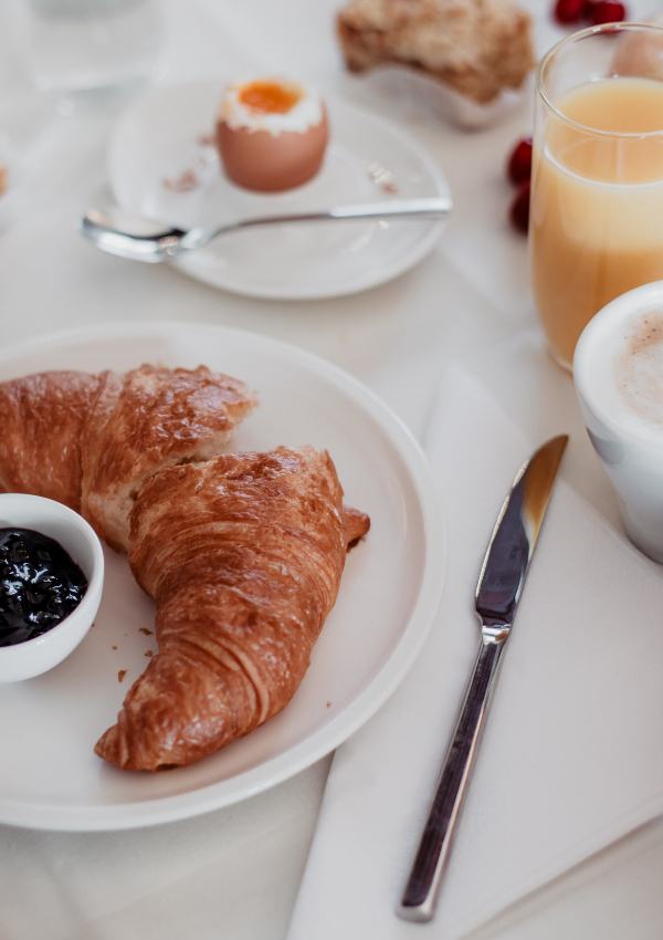 Frühstück in den Weinbergen