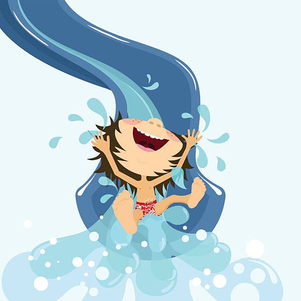 Gara di scivoli d'acqua  image