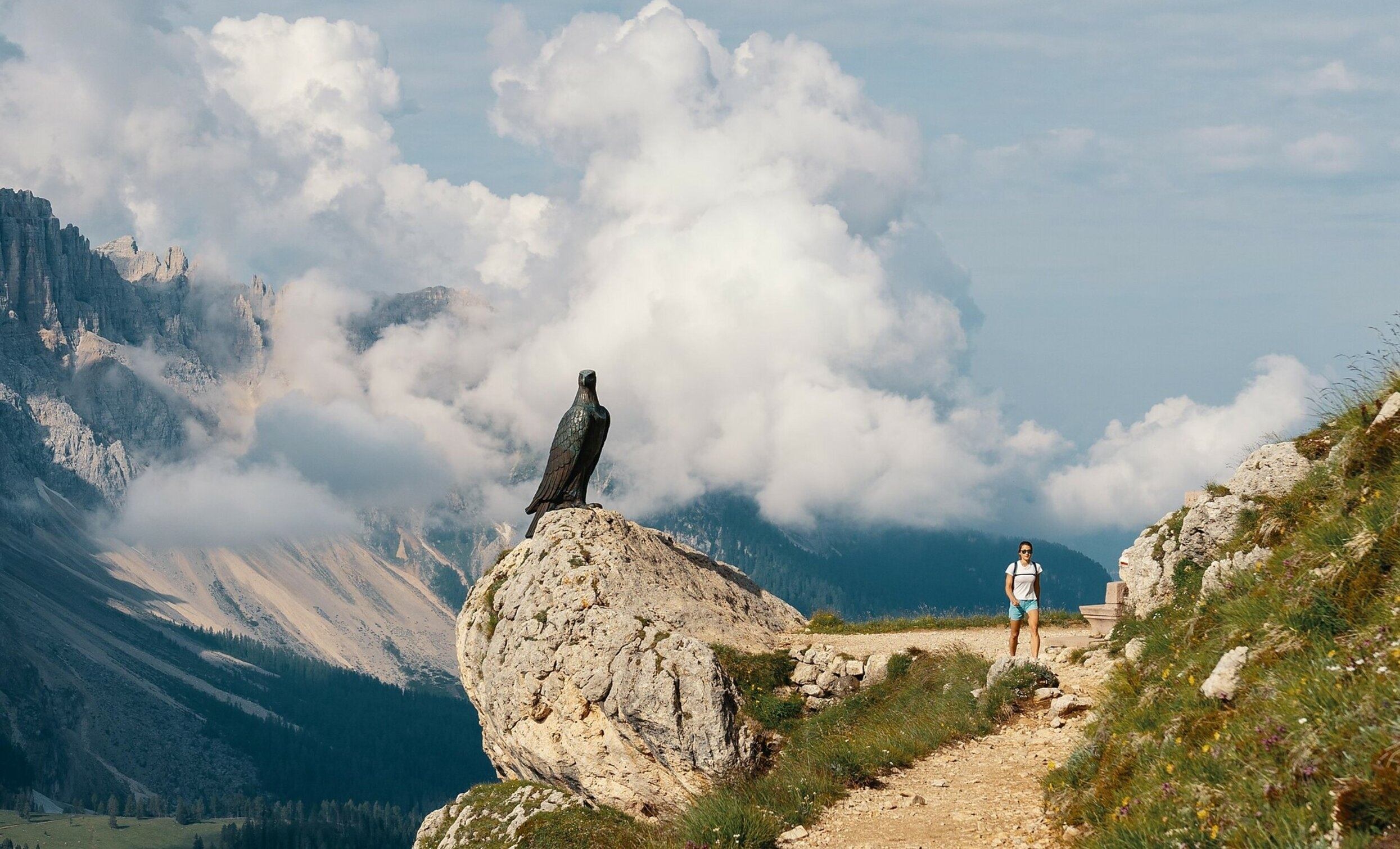 Panoramic hike to the viewing points on the Rosengarten