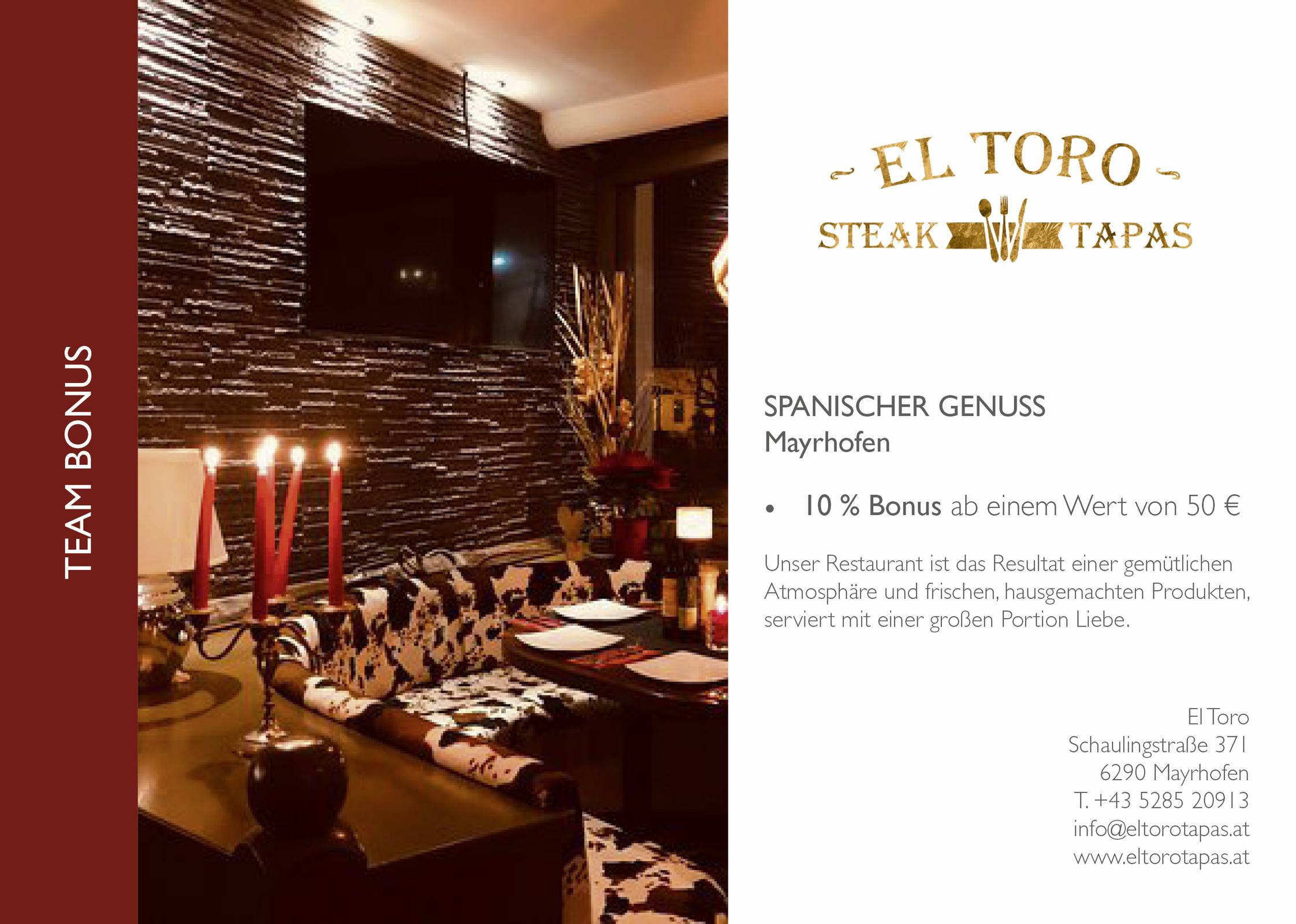 El Toro - Steaks and tapas