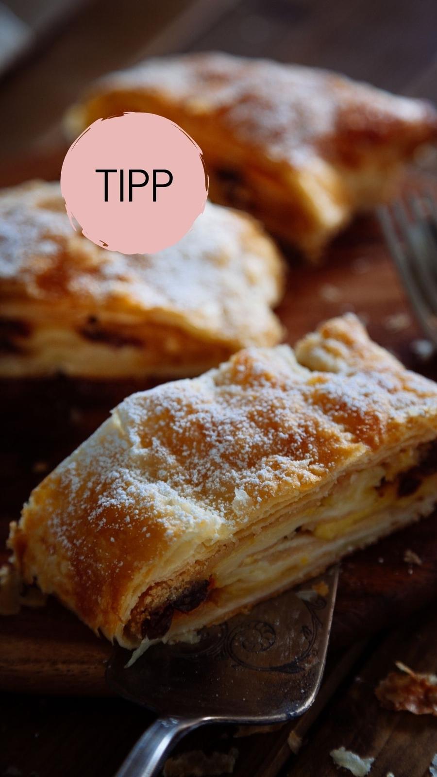 Apfelstrudel zum Mitnehmen