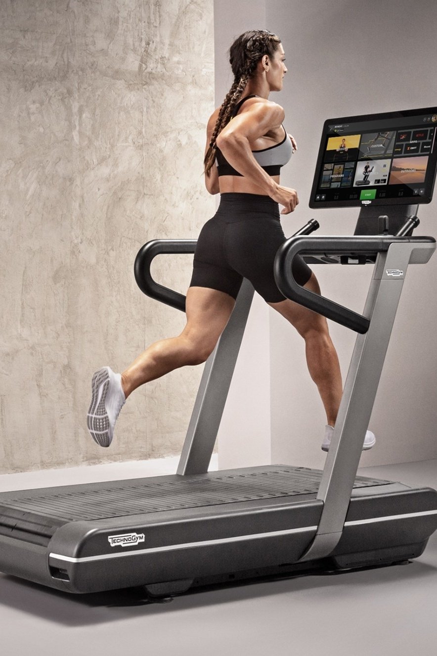 Fitness room with treadmill