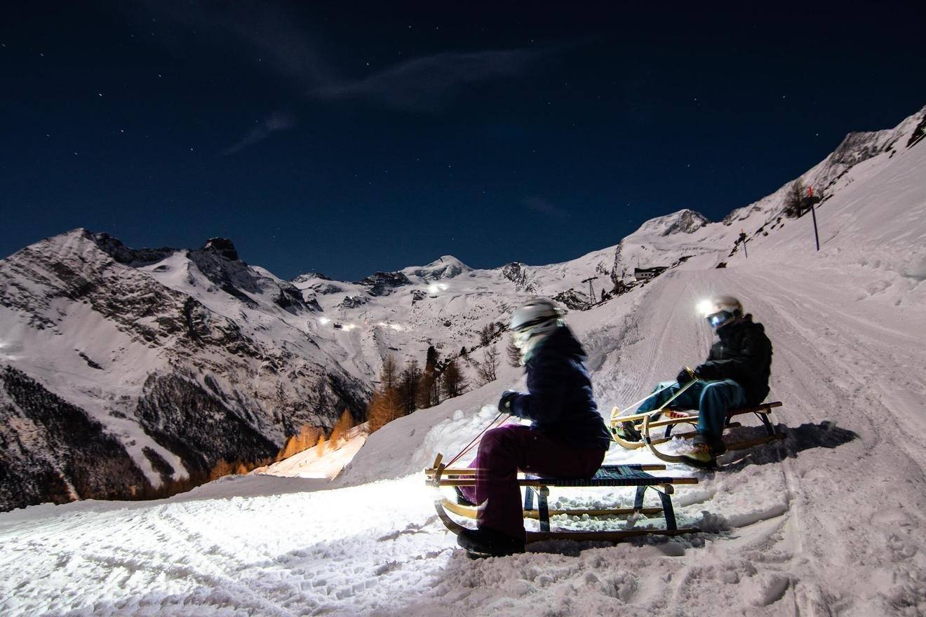 Nachtschlitteln Saas-Fee