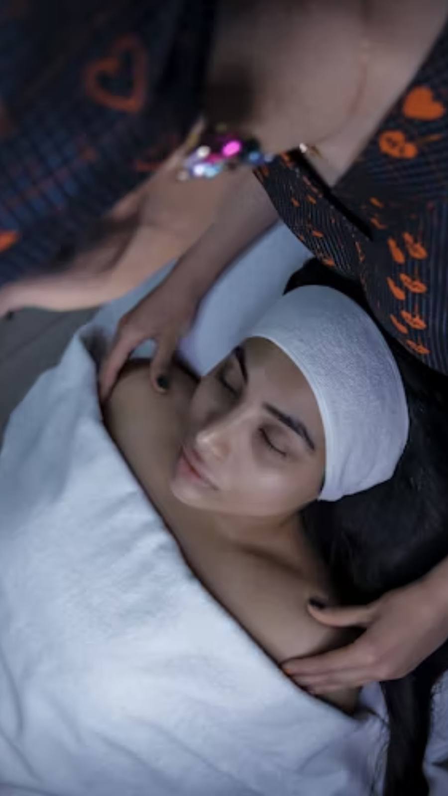 Klassische Gesichtsmassage
