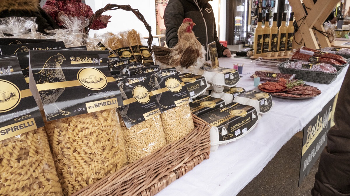 Mercato contadino in Herzlplatz