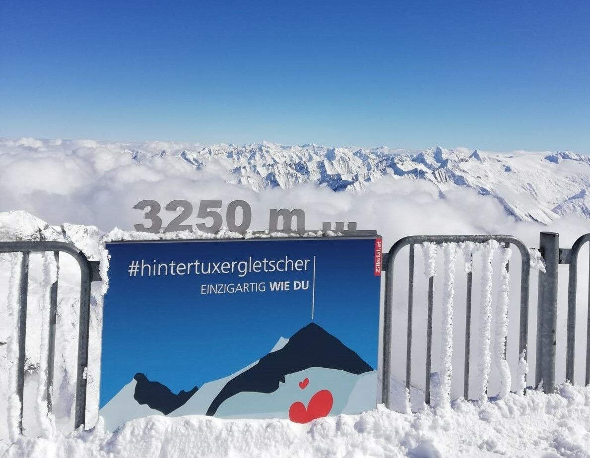 Panoramic terrace on the Hintertux Glacier