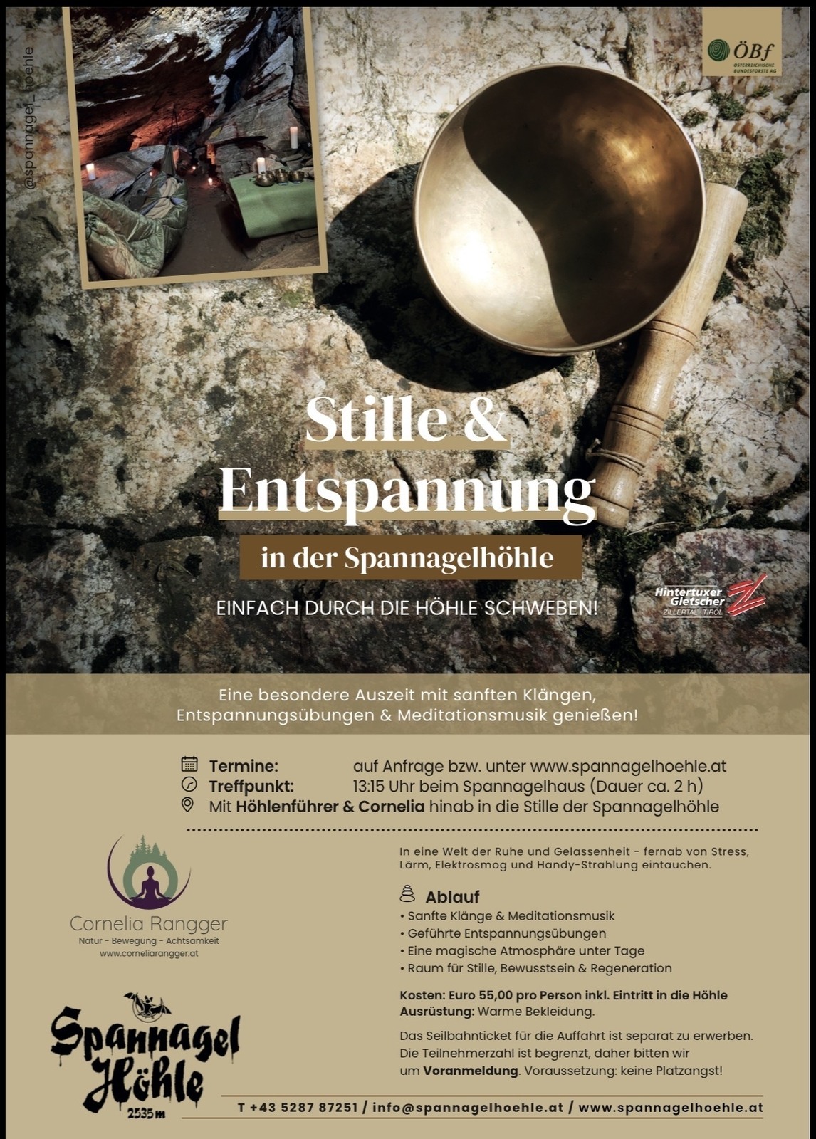 Stille & Entspannung in der Spannagelhöhle
