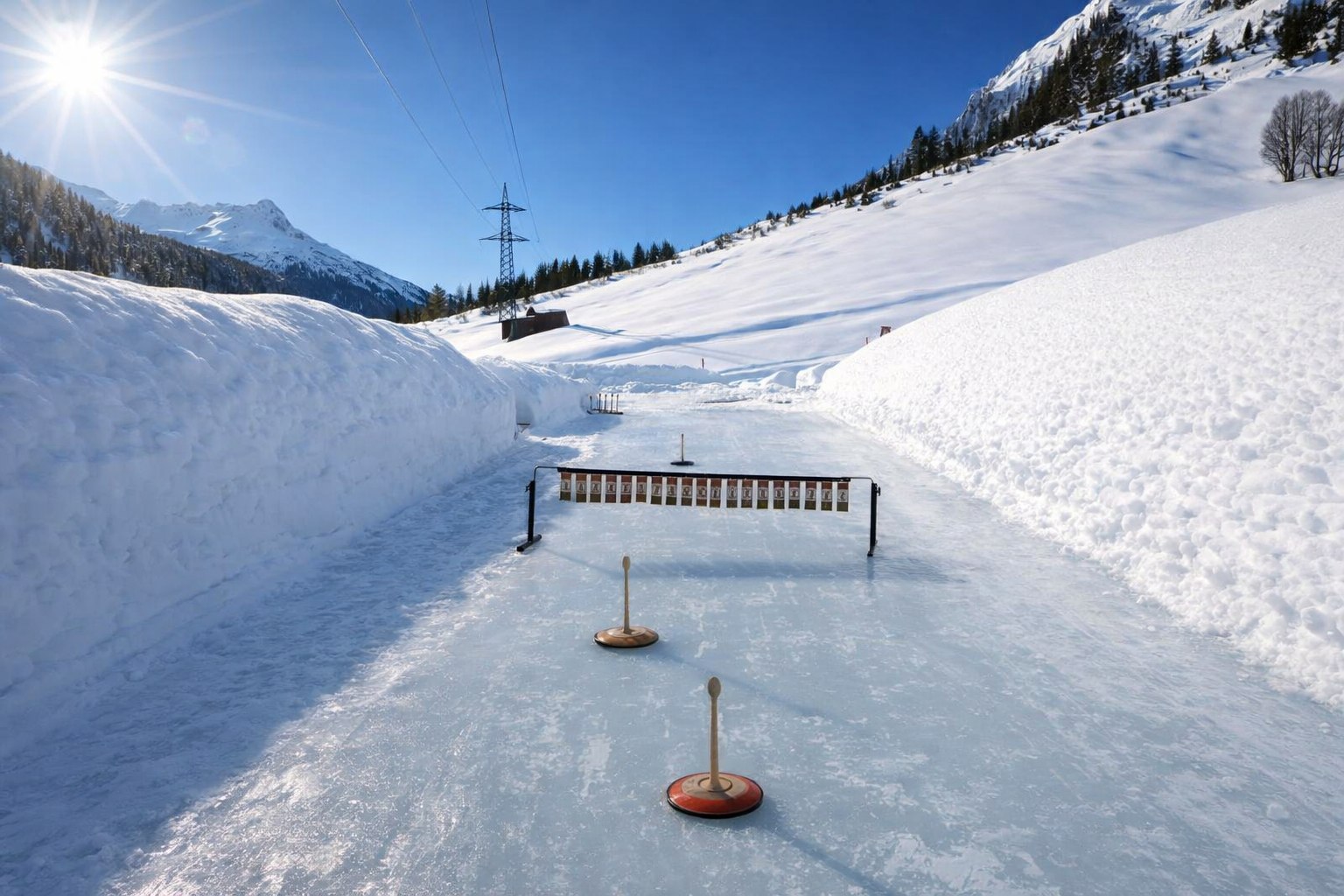 Eisstockschießen
auf unserer beleuchteten Natureisbahn