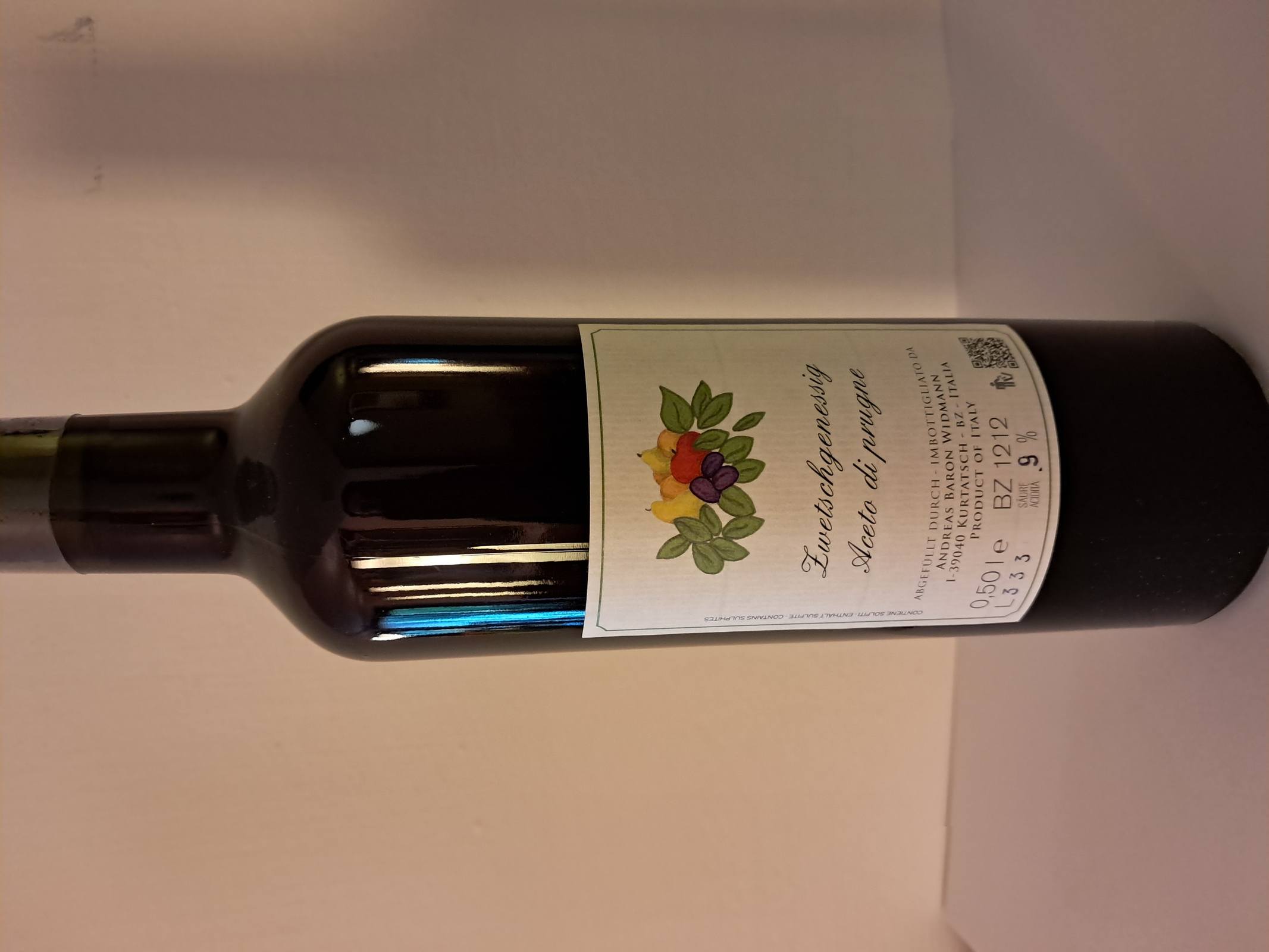 Plum vinegar Baron Widmann