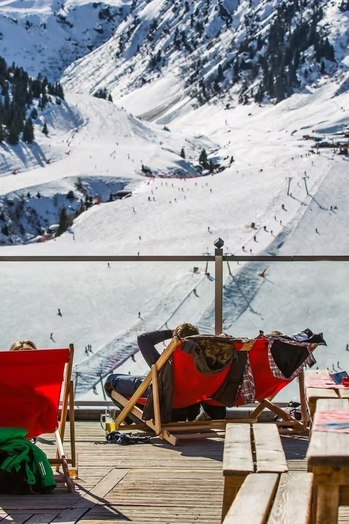 Relaxing on the Montana Alm
