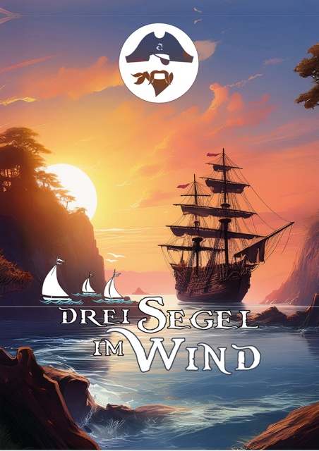Drei Segel im Wind