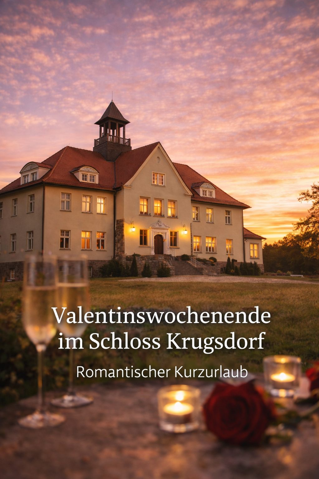 Valentins-Wochenende im Schloss Krugsdorf: Romantik & Genuss