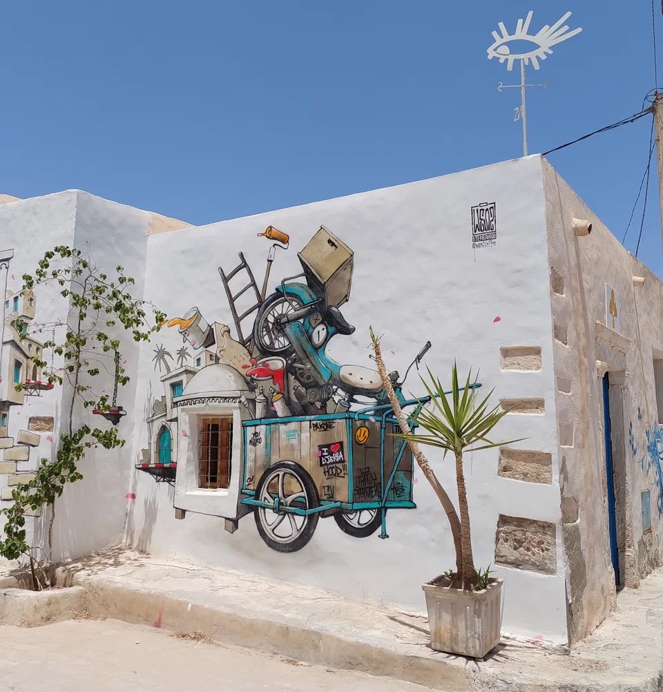 Djerbahood – Graffiti-Stadt & Open-Air-Galerie (Ausflug)
