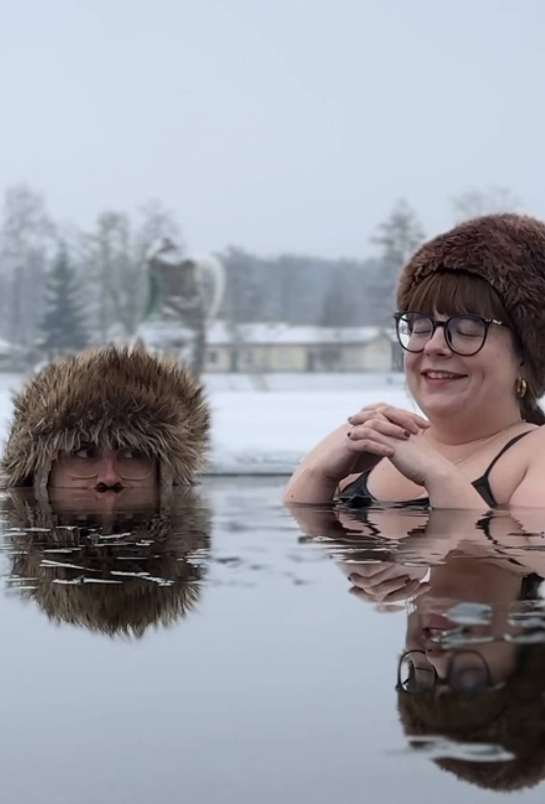 Eisbaden mit Thomas & Maria 