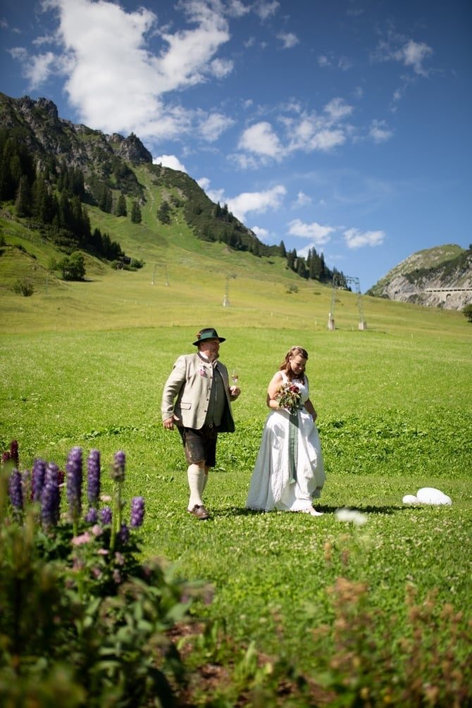 Hochzeitstraum in den Bergen