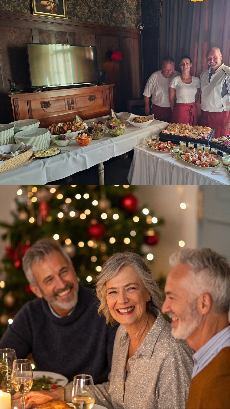 Frohes Fest! Büffets und Menüs zu Weihnachten