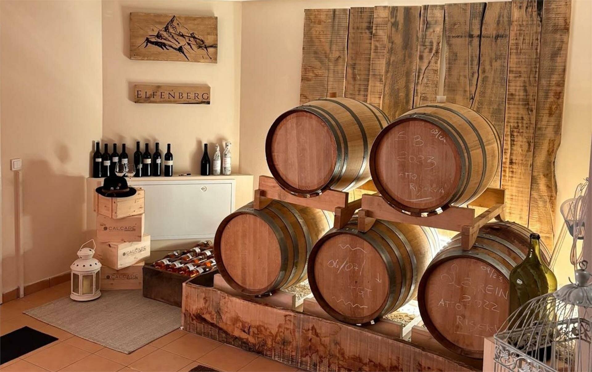 Tasty wine tasting in St. Vigil
