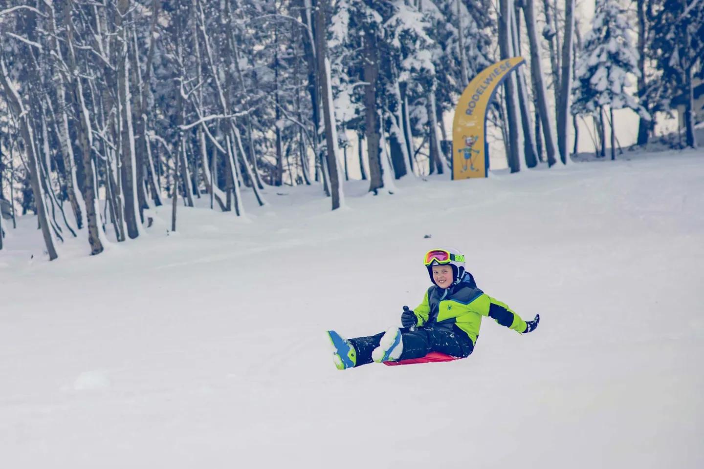 Tobogganing fun for the whole family in the Wexl Arena