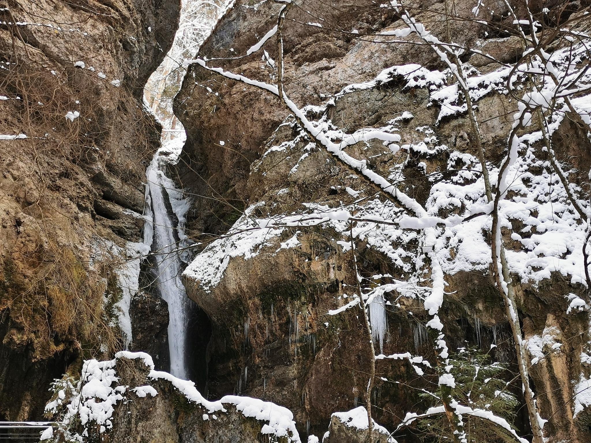 Winterliche Wanderung zur Riedinger Wasserfälle (1382m)